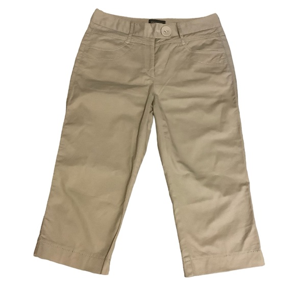 FOCUS 2000 WOMENS PETITE TAN CAPRI CROPPED PANTS/ Size 10P - Picture 1 of 10